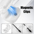 6pcs Magnetic Cable Management Clips, Self Adhesive Cord Organizer Holder Desk Cable Management Cord Organizer Phone Charger Wire Holder Desk Cabl...