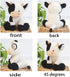 Cow Stuffed Animal Cute Cow Plush Doll Toy 9 inch Gift for Girls Boys Christmas (cow sitting)...