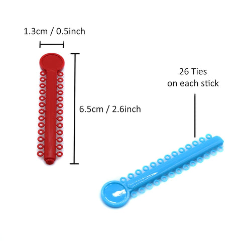 1040 O-Rings - Orthodontic Elastomeric Ligature Ties for Braces. Elastic O-Ring Rubber Bands for Orthodontic Brackets. (Pastel Blue)...