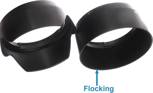 Fotasy Flocked Dedicated Bayonet Lens Hood for Canon EF 50mm f/1.8 STM Lens, Interior Flocking Hood, Canon 50mm 1.8 STM Lens Hood, Replacement of ...