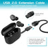 USB Extension Charger Cable Compatible with JLab Go Air Pop/Sport, JLab Epic Air ANC/Sport ANC, JLab JBuds Air/Sport/Executive/ANC/Play Gaming/Pro...