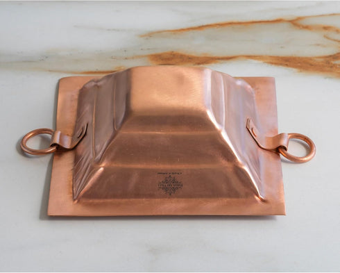 Indian Art Villa Copper Yagya Hawan Kund, Poojan Purpose, Indian Cultural Religious Item (9.1 Inch)...