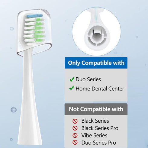 Sonic Replacement Brush Heads STRB-5WB Compatible with Waterpik Complete Care 9.0 (CC-01), 5.0 (WP-862), Soft Bristle, 5 Count (White-5Pack)...