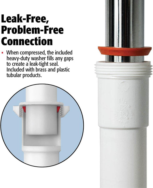 Plumb Pak 200WK P Trap, 1-1/4-Inch by 1-1/4-Inch, White...