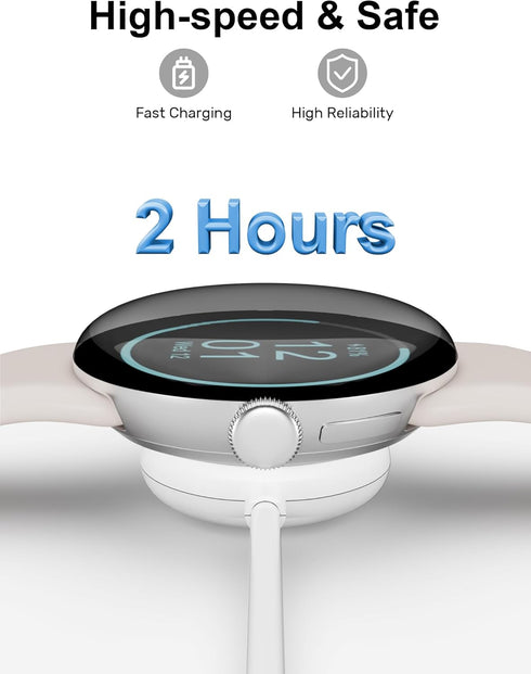 Bicmice Wireless Charger Compatible with Google Pixel Watch 2 Magnetic Charging Cable Stand......