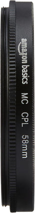 Amazon Basics Circular Polarizer Camera Lens Filter - 58 mm...