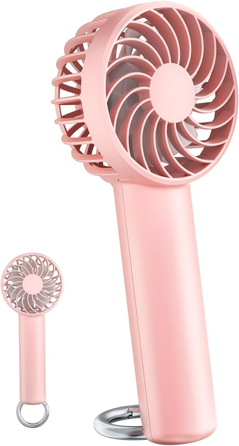 Mini Handheld Fan, Small Portable Fan Battery Operated, Personal Fan with 3 Speed Wind, 2000mAh Battery 9 Hours Long Working Time, Hand Fan Rechar...