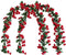 Lannu 2 Pack Artificial Rose Vine Flowers Fake Garland Ivy Flowers Silk Hanging Garland Plants for Home Wedding Party Decorations, (HOT Pink) (69h...