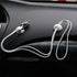 24 Pieces Adhesive Cable Clips Viaky Wire Management Desk Cable Organizer Cord Clips Cable Holder Clamps - Home, Office, Cubicle, Car, Nightstand,...