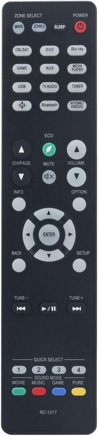 RC-1217 Replace Remote Control fit for Denon Integrated Network AV Receiver 30701024500AD AVR-X1500H AVR-S750H AVR-X1400H AVR-X1600H AVR-S730H AVR...