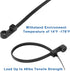 300pcs Zip Ties with Screw Hole, 6 inch 48lbs Electrical Cable Ties Straps, Mount Head Plastic Ties Multipurpose Heavy Duty Nylon Zip Tie for Indo...