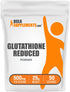 BulkSupplements.com Glutathione Reduced Powder - Glutathione Supplement, Reduced Glutathione Powder - Glutathione 500mg, Gluten Free, 500mg per Se...