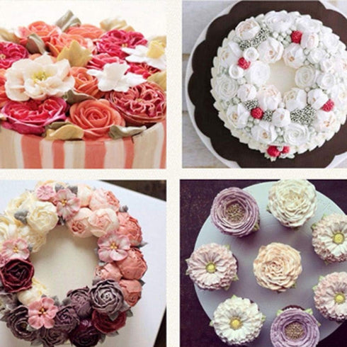 EORTA 1500 Pcs Flower Lifter Paper Cream Piping Paper Disposable Piping Flower Transfer Wax Paper Cake Frosting/Icing/Sugar Sheets for Cake Desser...