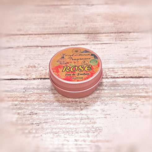 ROSE Perfume - Eau de Parfum - Solid Balm - Natural Essential Oils Aromatherapy Fragrance (Tea Rose, De Mai, Otto, Rosa Damascena, Centifolia, Gar...
