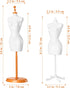 4pcs Doll Cloth Gown Display Support Holder Mini Mannequin Model Stand Plastic Display Support Holder for Doll...