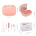 Denture Bath Box Cup?With mirror Dental braces Kit Portable Retainer Case?False Teeth Storage Box Holder?With braces chewable tablets? Braces remo...