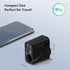 RoyPow AC to DC Converter, 110V/120V to12V Converter, 36W USB C Charger with Car Cigarette Lighter Socket, 3-Ports Wall Charger 18W PD3.0 Travel P...