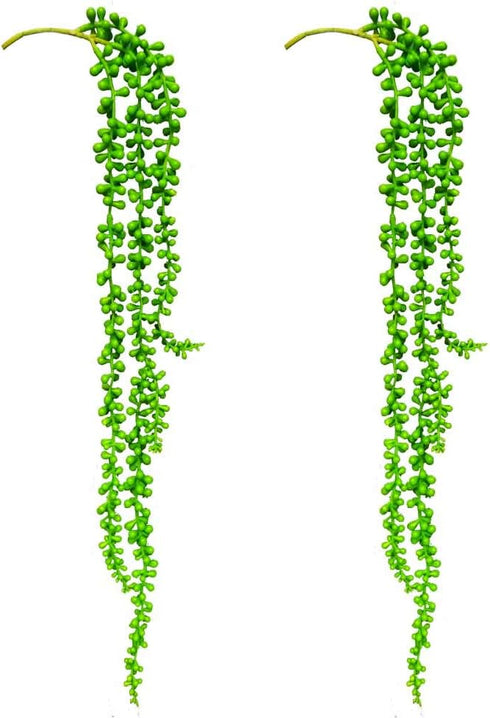 Artificial Succulent Plants, Fake Succulent Hanging Lover Tears Plants Hanging Basketplant 2pack...