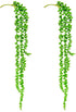 Artificial Succulent Plants, Fake Succulent Hanging Lover Tears Plants Hanging Basketplant 2pack...