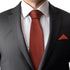 Toulite 2 Pcs Cinnamon Solid Color Tie and Handkerchief Formal Necktie and Pocket Square Set Men's Tie and Pocket Square for Weddings Groom Grooms...