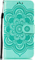 for Samsung Galaxy A01 Case Flip Premium Wallet Phone Case PU Leather Mandala Embossed Shockproof Cover with Kickstand Card Holder Cover for Samsu...