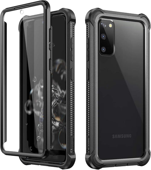 Dexnor for Galaxy S20 Case with Screen Protector Clear 360 Full Body Rugged Protective Shockproof Hard Back Cover Heavy Duty Defender Bumper Case ...