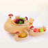 SEWACC Woven Storage Baskets 3 Pcs Rattan Woven Fruit Basket Straw Turkey Shape Bread Basket Wicker Decorative Bowl Food Basket Sundries Container...