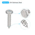 uxcell Hex Head Lag Screws Bolts, 30pcs 1/4" x 1-1/4" 304 Stainless Steel Partial Thread Wood Screws...