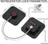 Heavy Duty Combination Refrigerator Lock (2 Pack) - Fridge Lock for Baby Safety, 3M Adhesive No Drilling (Black), for Fridge, Cabinets, Drawers, W...