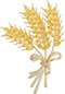 Yellow Wheat Brooch Gold Wheat Diamond Brooch Set Lapel Jacket Brooch Women Suit Lapel Brooch...
