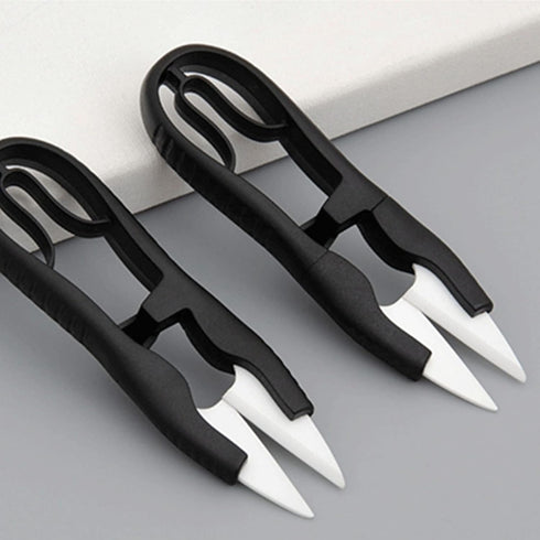 Insulated U-shaped Ceramic Scissors Multipurpose High Hardness Cutter For Cutting Battery Cable Mobile Phone Repair Tool Embroidery Tools Supplies...