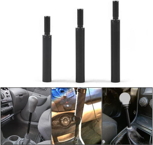 Manual Gear Shifter Lever,Shift Knob Extension Aluminum Alloy Shift Knob Extender DIY Modification Parts Suitable for Most Manual Car Models with ...