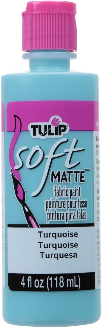 Tulip 21731 Fabric Paint, Matte Turquoise 4 Fl Oz...