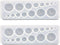 2PCS Cabochon Gem Silicone Mold, Clear Round Silicone Mold for Making Earrings Jewelry Making Crafting Projects...