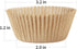 Caperci Standard Natural Cupcake Liners 500 Count, No Smell, Grease-Proof Paper Muffin Liners, Food-grade Baking Cups for Cupcakes, Muffins, Nuts...