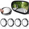 4PCS Car Blind Spot Mirrors, Adjustable HD Glass Auto Side Rear View Mirrors Round Wide View Angle Mirror, Car Rear View Convex Accessories with F...