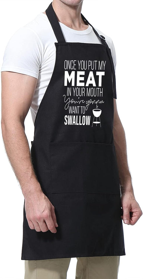 Miracu Funny Cooking Aprons for Men Husband - Christmas, Santa, Birthday Funny Male Gifts for Mens Best Friend, Gifts for Male Friends Guy Boyfrie...