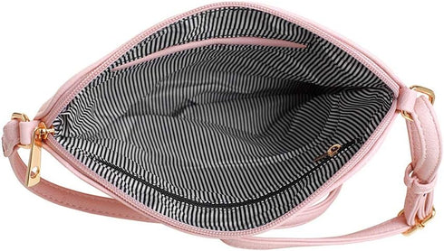 SG SUGU Lightweight Medium Crossbody Bag Shoulder Bag with Tassel and Zipper Pocket...