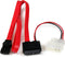 StarTech.com 36in Slimline SATA to SATA with LP4 Power Cable Adapter (SLSATAF36)...