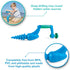 Hape Sand and Beach Toy Driller Toys, Blue L: 5.1, W: 2.6, H: 16.9 inch...
