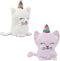 BLUE PANDA Small Reversible Caticorn Plush Toy, Lavender and White Caticorn Plushie with Rainbow Horn (6 x 12 in)...