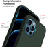 ORNARTO Compatible with iPhone 12 Case, Compatible with iPhone 12 Pro Case, Slim Liquid Silicone 3 Layers Full Covered Soft Gel Rubber Phone Case ...