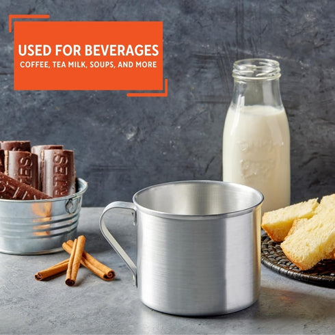 IMUSA USA R200-10WM Aluminum Mug for Stovetop Use or Camping 0.7 Quart, Silver...