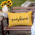 RABUSOFA Outdoor Waterproof Pillows Decorative Throw Pillows,12x20 Inch Patio Hello Sunshine Summer Pillow Covers,Yellow Waterproof Pillow Cases f...