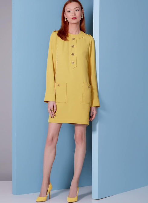 Vogue Sewing Pattern V1844 - Misses' and Misses' Petite Dress, Size: F5 (16-18-20-22-24)...