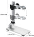 Aluminium Alloy Universal Adjustable Professional Base Stand Holder Desktop Support Bracket for Max 1.4" in Diameter USB Digital Microscope Endosc...
