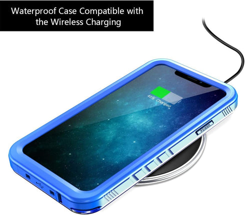 Cozycase Compatible with Waterproof iPhone 11 case, Built-in Screen Protector, Full-body Rugged Bumper Sealed Case Cover, Shockproof Dustproof Wat...