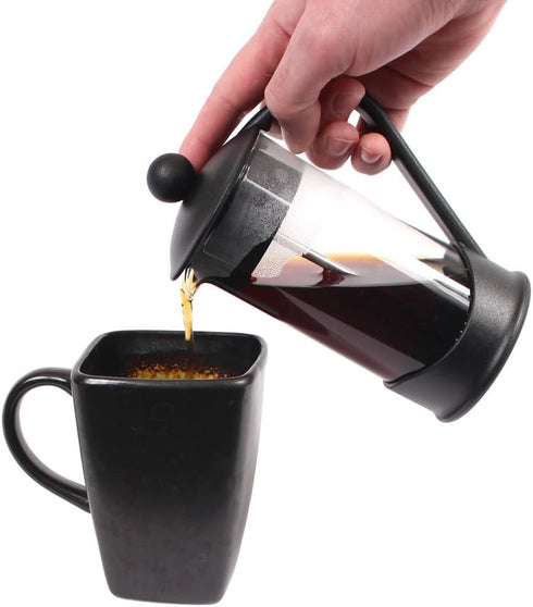 Clever Chef French Press Coffee Maker, Maximum Flavor Coffee Brewer with Superior Filtration, 2 Cup Capacity, Black...