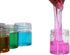 8 Pack 4 oz Empty Plastic Jars with Lids,Wide-mouth Clear Storage Containers, Empty Round Clear Plastic Jars with Lids and labels for Body Butter,...