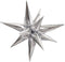 Unique Industries Jumbo Foil 12 Point Silver Star Balloons...